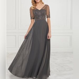 Christina Wu Mothers Dress - Charcoal